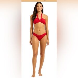 Seafolly Convertible Chili Red Bikini US 10